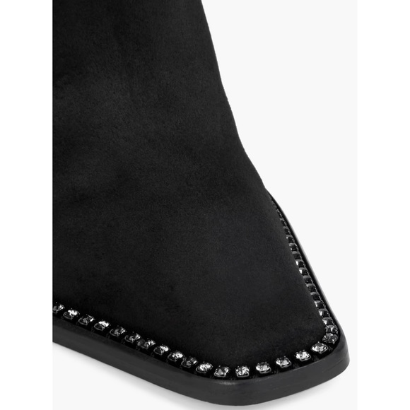 JIMMY CHOO Brecken 100 crystal-embellished suede ankle boots-(NEW) size: 37.5 - Picture 4 of 7